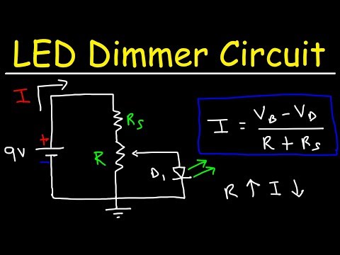 LED Dimmer Circuit - Brightness Control Using a Potentiometer
