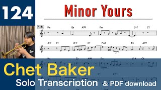 Minor Yours [1956] (Chet Baker) Solo Transcription 124