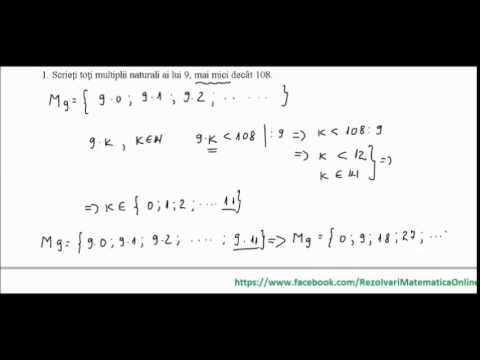 Cl. a V-a - Teza matematica  - Sem I - model 2 - partea 1