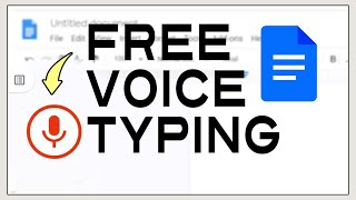 How To Get Free Voice Typing In Google Docs