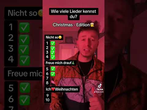 Wie viele Lieder kennst du? Christmas - Edition 🎄🎅 #deutsch