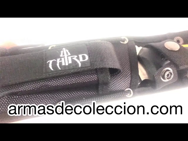 Vídeo relacionado con DRACHENADER japonés de hoja fija para exteriores Cuchillo de cinturón con mango de ABS Cuchillo de supervivencia Funda de plástico para exteriores