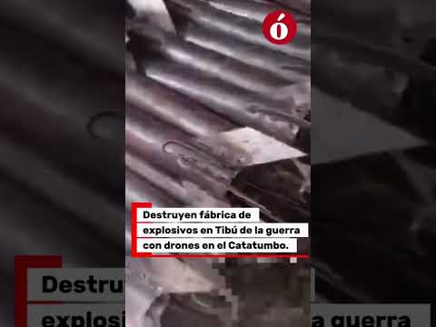 Destruyen fábrica de explosivos en Tibú en medio de la guerra con drones en el Catatumbo