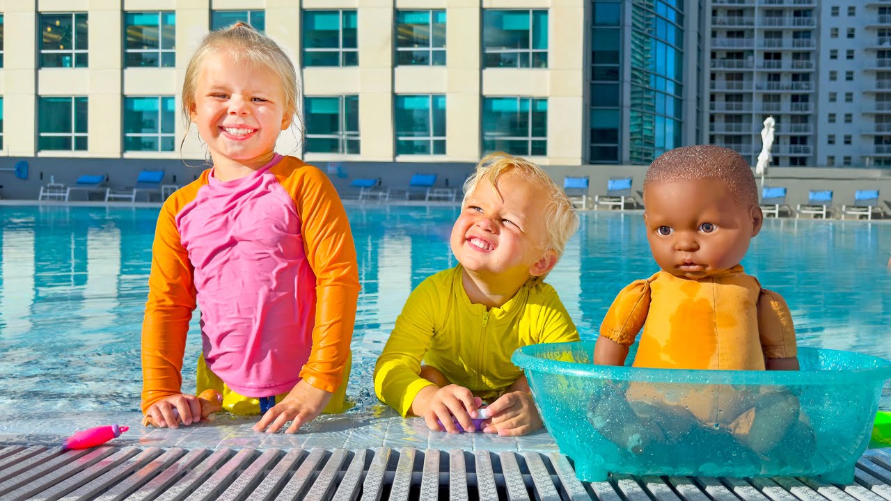 Naomi and David found a baby in the Pool