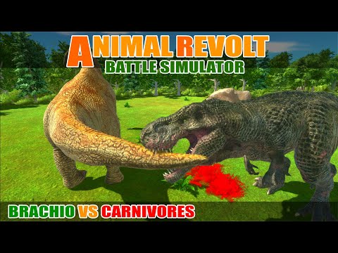 Brachio vs Dinosaur Carnivores - Animal Revolt Battle Simulator