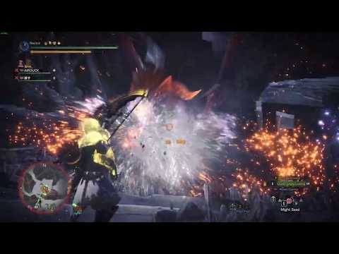 MhW Bow gameplay vs Arch-Tempered Teostra