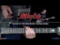 Motley Crue Smokin In The Boys Room Guitar Lesson
