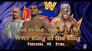 WWF KING OF THE RING: 2nd Round | Match 88 | Yokozuna VS Sting [WWE 2K16 Gameplay]