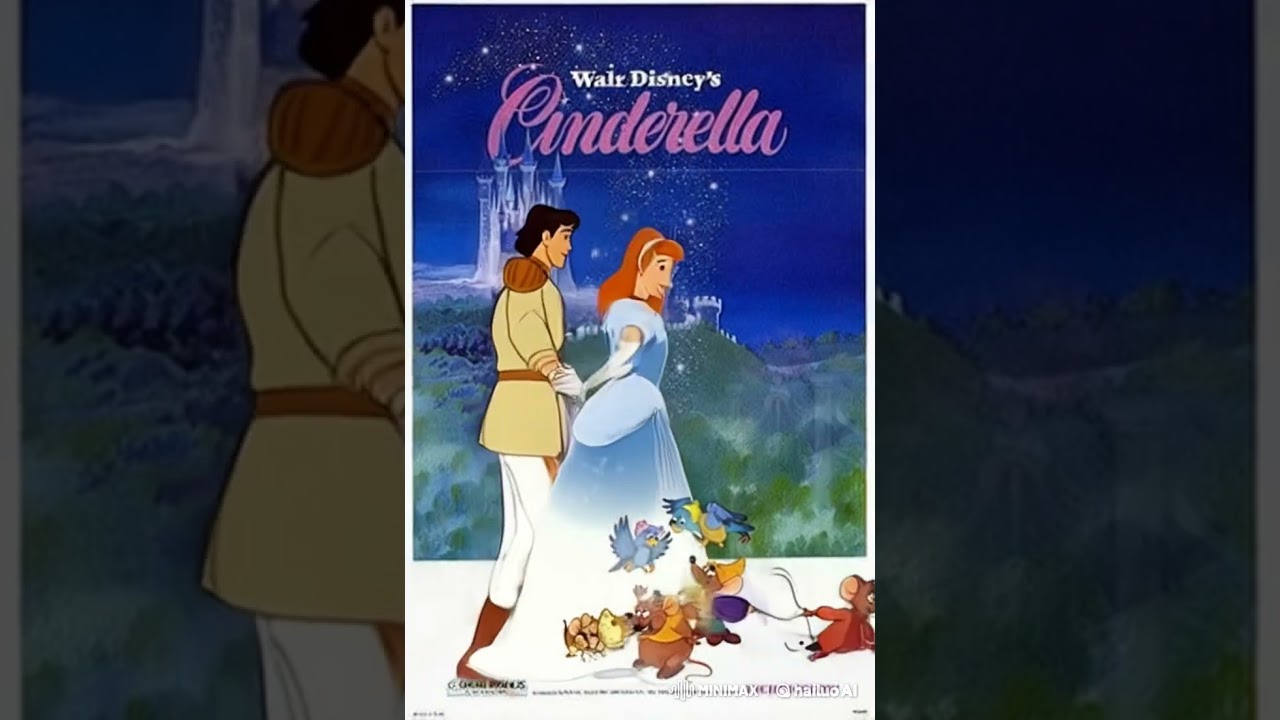 AI Cinderella movie poster reimagined💙💛💙