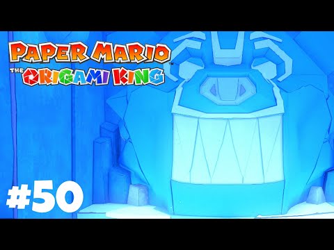 Paper Mario Origami King Gameplay Walkthrough Part 50 Ice Vellumental Cave!