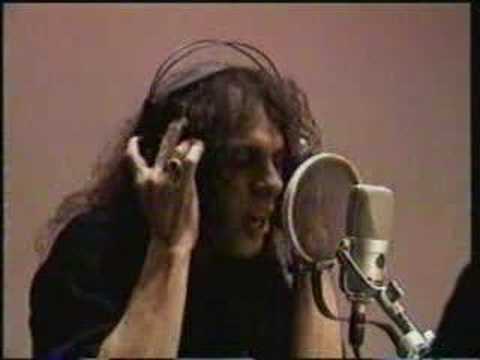 Ronnie James Dio in the studio