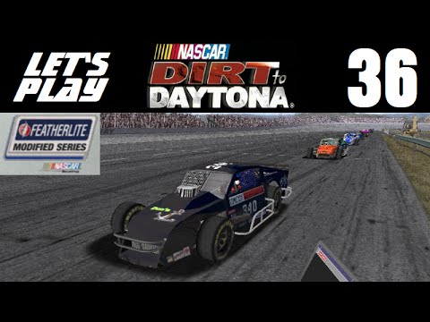 Let's Play NASCAR Dirt to Daytona - Part 36 - Y4R2 - Crystal Lake Raceway