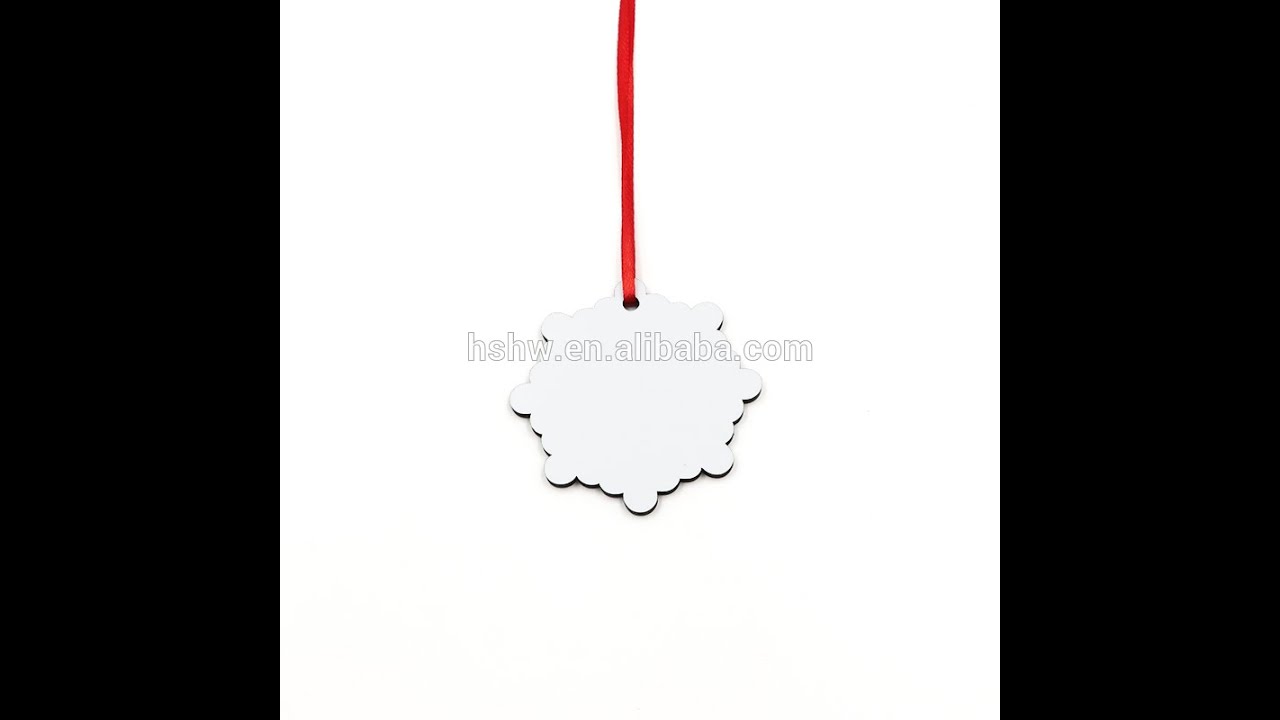 Blank MDF Snowflake Ornaments For Sublimation Heat Press
