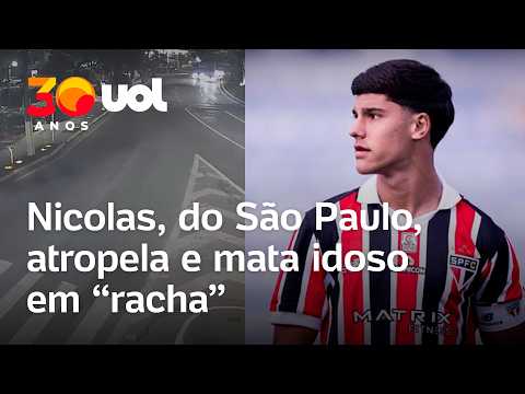 Nicolas, lateral do São Paulo, atropela e mata idoso em ‘racha’; vídeo mostra momento