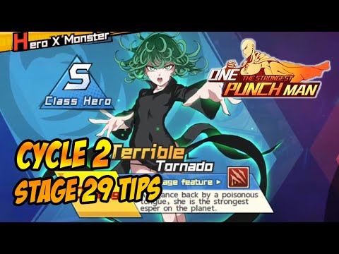 TIPS HERO X MONSTER LAWAN TATSUMAKI CYCLE 2 STAGE 29 - ONE PUNCH MAN : THE STRONGEST INDONESIA