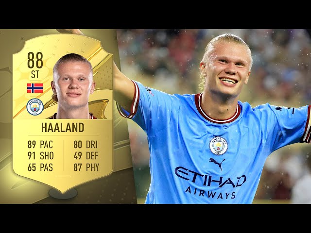 What is Erling Haaland's FIFA 23 rating? Overall, card stats, meta ...