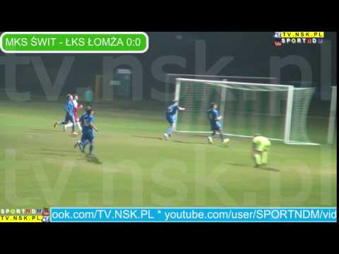 tv.nsk.pl 2017-04-07 MKS Świt Nowy Dwór Maz. - ŁKS 1926 Łomża 0:0 akcja 5 Świt