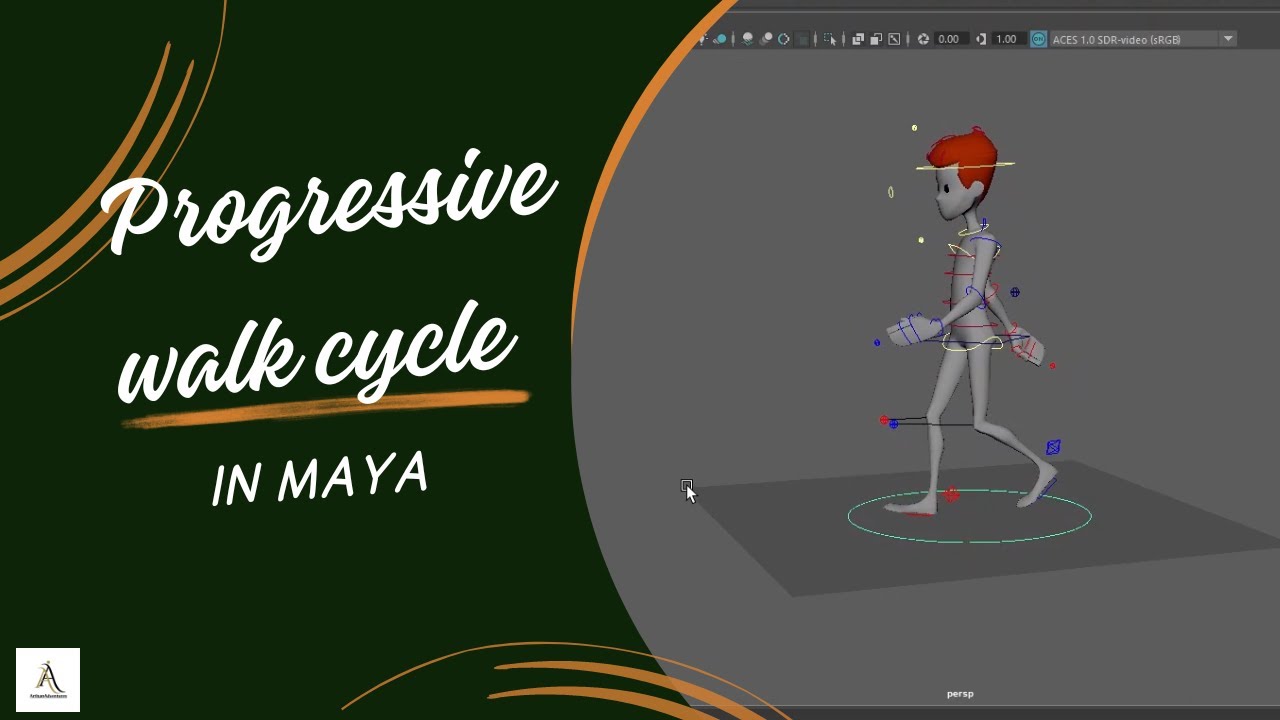 Animate Basic Walk Cycle Maya - video 5