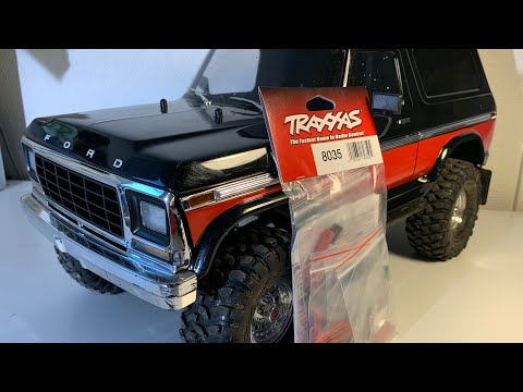 Traxxas TRX4 Bronco #8035 LED light kit install
