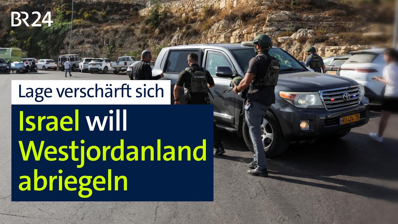 Spannungen vor der Parlamentswahl: Israel will Westjordanland abriegeln | BR24