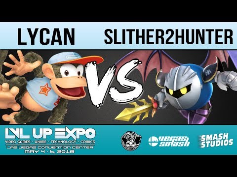 LVL Up Expo 2018: [Smash 4] Lycan (Diddy Kong) vs A2 | Slither2Hunter (Meta Knight) - Groups