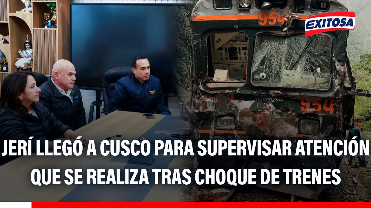 🔴🔵 José Jerí llegó a Cusco para supervisar atención que se realiza tras choque de trenes
