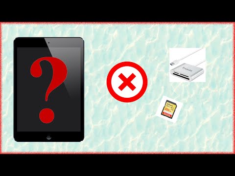 Cómo solucionar si vuestro iPad no detecta vuestra tarjeta SD y tampoco produce vídeos.