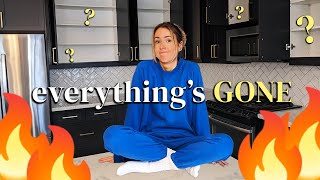 EVERYTHING IS GONE - how we're starting over our kitchen
