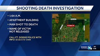 Fort Dodge shooting: Man found dead outside apartment building