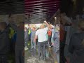 Battle of the bridge featuring The Pride of Govan flute band and Puddle man