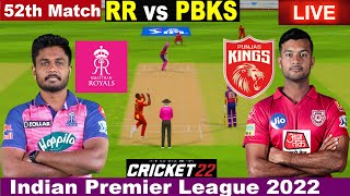 🔴IPL LIVE | IPL LIVE MATCH TODAY | RR vs PBKS Live Cricket Match Today | Cricket Live | Cricket 22