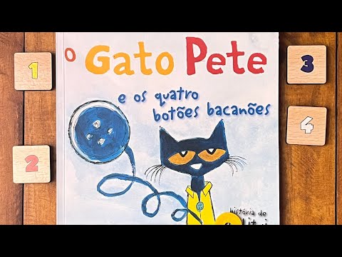 #91 - Hora da História - O Gato Pete e os quatro botões bacanões - De Eric Litwin - Ed. HarperKids