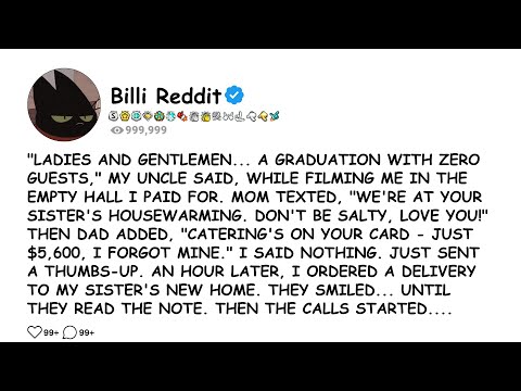 "LADIES AND GENTLEMEN.. A GRADUATION WITH ZERO GUESTS," MY UNCLE SAID, WHILE FILMING ME IN THE EMPTY