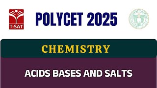POLYCET | Chemistry - Acids Bases and salts | A Jaganmohan Reddy | T-SAT