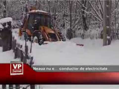 Neaua nu e… conductor de electricitate