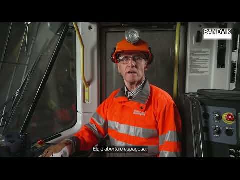 Sandvik DL432i longhole drill walkaround video - Portuguese