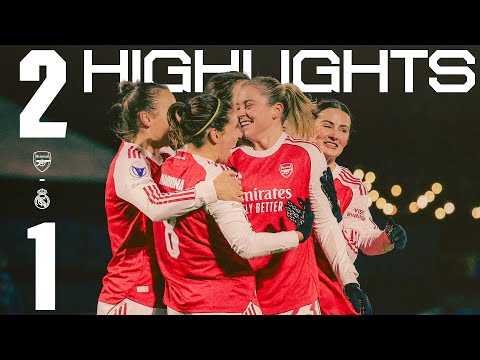 RUSSO AT THE DOUBLE 🌟 | HIGHLIGHTS | Arsenal vs Real Madrid (2-1) | UWCL