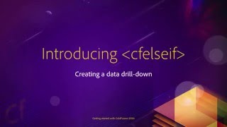 Download the video "05 Creating a Drill Down interface ## 04 Introducing cfelseif"
