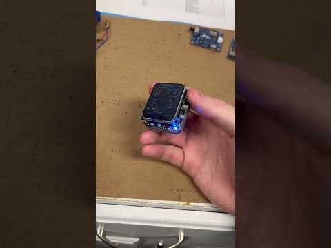 Preview of my esp32 smartwatch! Here it is at 10%! #diy #gadgets #arduino #pcb #electrical #watch
