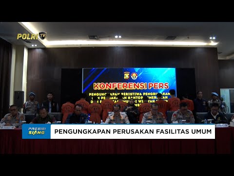 POLDA SUMSEL UNGKAP PARA PELAKU PERUSAKAN DAN PEMBAKARAN FASILITAS UMUM