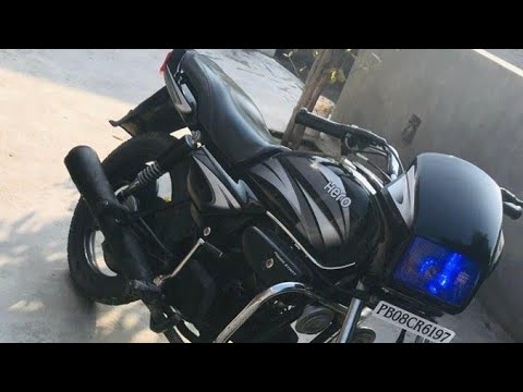 Fully modify splendor bike Splendor modified black colour bike splendor modified silver colour bike