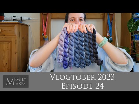 Vlogtober Ep 24 - West Knits MKAL Clue 4 SPOILER, Wednesday Halloween Yarn Day 8 & Pink Fizz