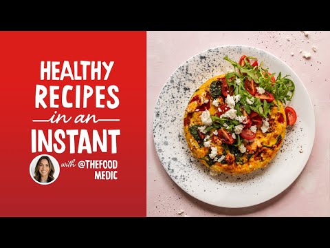 Roast Pepper, Tomato & Spinach Frittata - Healthy Eating in an Instant with Hazel Wallace