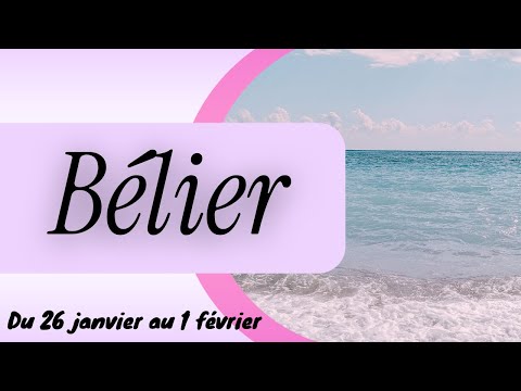 BELIER ♈️ Ce CHANGEMENT tant ATTENDU I Du 26 janvier au 1 février