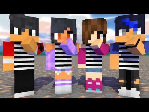 MONSTER SCHOOL:SKIRRI DANCE PRISON APHMAU,JULIA,AARAN,- MINECRAFT ANIMATION