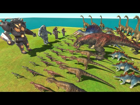 NEW! Reactor Goro of Evolution: Brontosaurus x Godzilla vs Transporting Dinosaur Fighting Jurassic