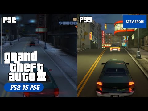 GTA 3 The Definitive Edition (PS2 vs PS5) Side By Side Comparison
