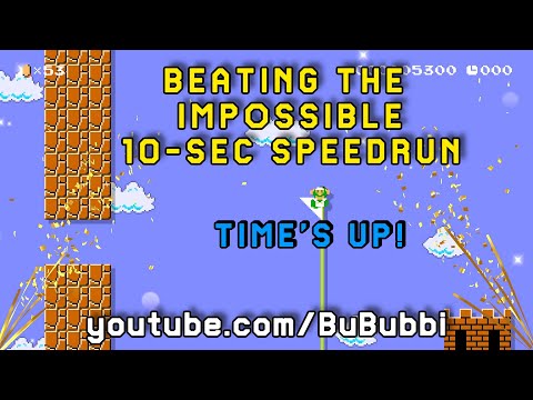 Super Mario Maker 2 - Beating The Impossible 10-Sec Speedrun