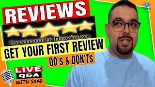Amazon FBA Review Do's & Don'ts 😎 Make Your Product Reviews Count!🎙️ LIVE Q&A with Saad Basim