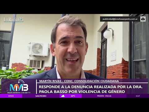 El concejal Martín Rivas responde a la denuncia realizada por  Paola Baso por violencia de genero